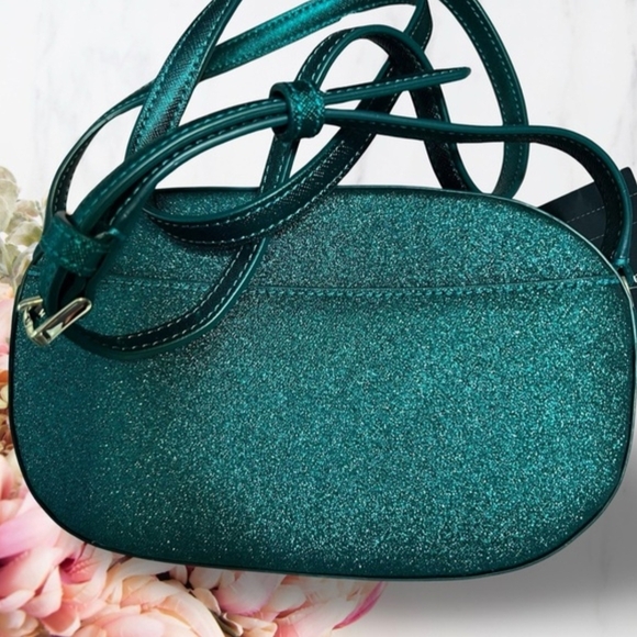 Kate Spade Teal Glitter Crossbody Bag - Picture 7 of 11